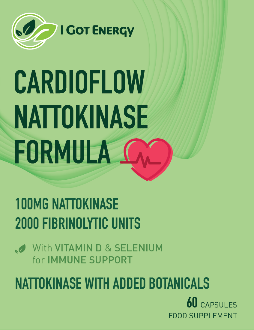 Support healthy circulation, blood pressure, and heart function with CardioFlow's potent nattokinase formula and synergistic botanicals.