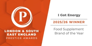 I Got Energy wins 2025/26 Food Supplement Brand of the Year at London & South East England Prestige Awards